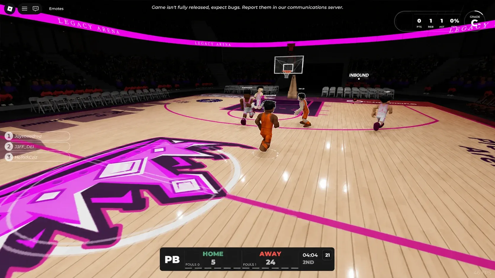 Practical Basketball beginner practice in the gym